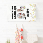 40歳モダンの誕生日7フォトコラージュのナンバーズ星 横断幕 (インサイチュ)