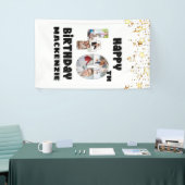 40歳モダンの誕生日7フォトコラージュのナンバーズ星 横断幕 (トレードショー)