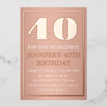 40歳モダン誕生日バラ金箔QRコードグラム