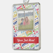 40歳ユニークの誕生日パーティーギフトパーソナライズされた シルバープレートフレームオーナメント (左)