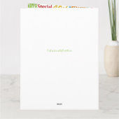 40歳ユニークの誕生日パーティープレゼント カード (裏面)