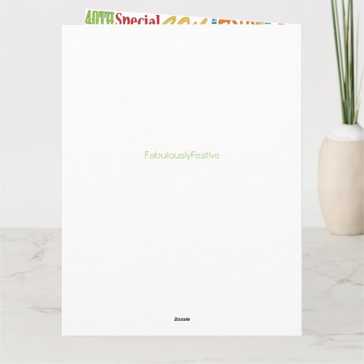 40歳ユニークの誕生日パーティープレゼント カード (裏面)