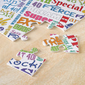 40歳ユニークの誕生日パーティープレゼント ジグソーパズル (側面)