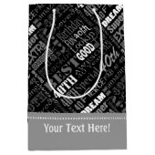 40歳ユニークの誕生日パーティープレゼント ミディアムペーパーバッグ (正面)