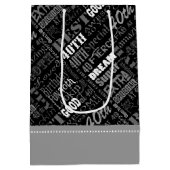 40歳ユニークの誕生日パーティープレゼント ミディアムペーパーバッグ (裏面)