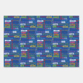 40歳ユニークの誕生日パーティープレゼント ラッピングペーパーシート (正面2)