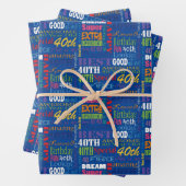 40歳ユニークの誕生日パーティープレゼント ラッピングペーパーシート (インサイチュ)