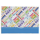 40歳ユニークの誕生日パーティープレゼント ラージペーパーバッグ (裏面)