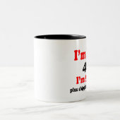 40歳ユーモアのあるの誕生日のマグカップ ツートーンマグカップ (中央)