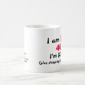 40歳ユーモアのあるの誕生日マグカップ コーヒーマグカップ (中央)