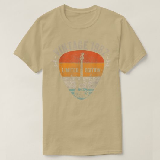 40歳ヴィンテージ1982年限定版40th Bir Tシャツ (デザイン正面)