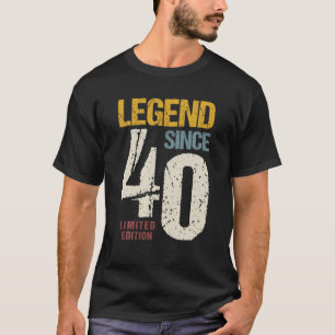 40歳ヴィンテージ1982 40歳の誕生日の装飾 Tシャツ