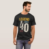 40歳ヴィンテージ1982 40歳の誕生日の装飾 Tシャツ (正面フル)