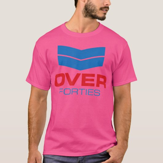 40歳以上向けオールドスクールBMX Tシャツ (正面)