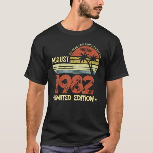 40歳威厳がある1982年40歳 Tシャツ (正面)