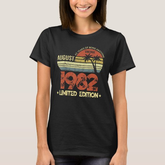 40歳威厳がある1982年40歳 Tシャツ (正面)