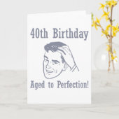 40歳笑わされるの誕生日プレゼント カード (黄色い花)