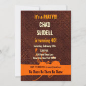 40歳誕生日チョコレートとオレンジE931 招待状 (裏面)