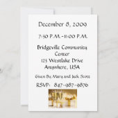 40歳誕生日パーティーパーソナライズされた招待状 招待状 (裏面)