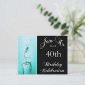 40歳誕生日パーティーパーソナライズされた招待状 招待状 (スタンド正面)