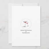 40歳誕生日パーティーパーソナライズされた招待状 招待状 (裏面)