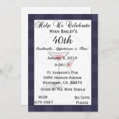 40歳誕生日パーティーパーソナライズされた招待状 招待状 (正面/裏面)