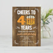 40歳誕生日ビールパーティーマンバーお祝い 招待状 (スタンド正面)