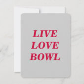 40歳誕生日ボーリングパーティの招待状 招待状 (裏面)