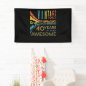 40歳誕生日ヴィンテージ1982 40歳 横断幕 (インサイチュ)