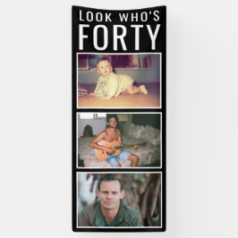 40歳誕生日写真バナー 横断幕