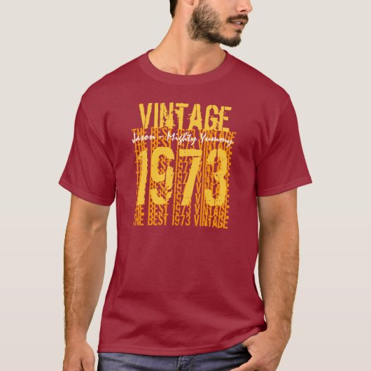 40歳誕生日贈最高の与1973年ヴィンテージV500 Tシャツ (正面)