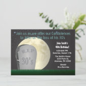 40歳誕生日RIP 30s招待状 招待状 (スタンド正面)