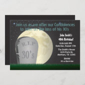 40歳誕生日RIP 30s招待状 招待状 (正面/裏面)