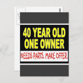 40歳1人オーナーニーズ部品作りオファー ポストカード (正面/裏面)