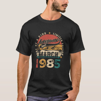 40歳1985素晴らし年3月ヴィンテージ40歳 Tシャツ