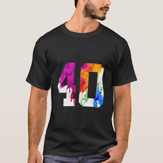 40歳40歳の誕生日長袖Tシャツ Tシャツ (正面)