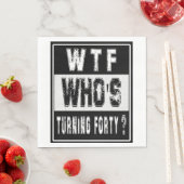 40歳40歳の誕生日、30代連続 スタンダードランチョンナプキン (インサイチュ)