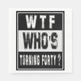 40歳40歳の誕生日、30代連続 スタンダードランチョンナプキン