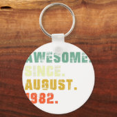 40歳8月から40歳の誕生日素晴らしプレゼント キーホルダー (正面)