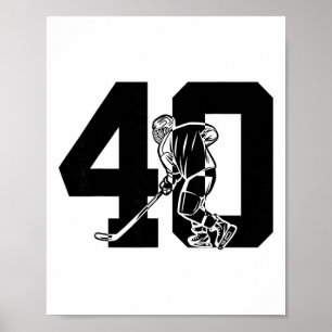 40歳 アイスホッケー 40歳の誕生日 ポスター