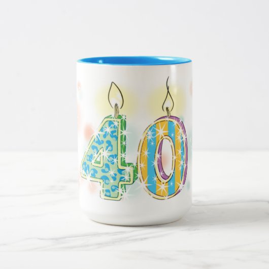 40歳 ツートーンマグカップ (中央)