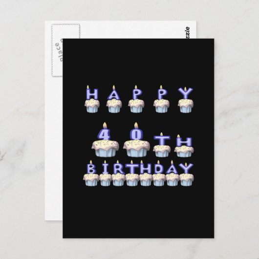 40歳 ポストカード (正面/裏面)