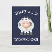 40歳!丘おもしろいの誕生日を過ぎて カード (正面)