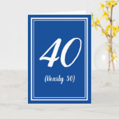 40歳(約50歳)息子おもしろい兄弟パパ誕生日カード カード (黄色い花)