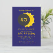 40歳 | 部分食太陽の食2025パーティー 招待状 (スタンド正面)