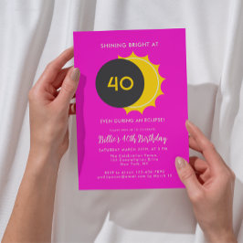 40歳 | 部分食太陽の食2025パーティー 招待状