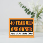 40歳、1人の所有者 – パーツの必要性、提供を行う ポストカード (スタンド正面)