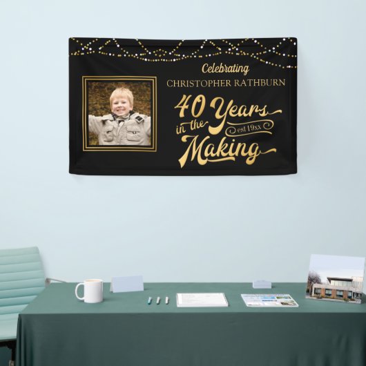 40歳 | 40年の編集色 横断幕 (トレードショー)