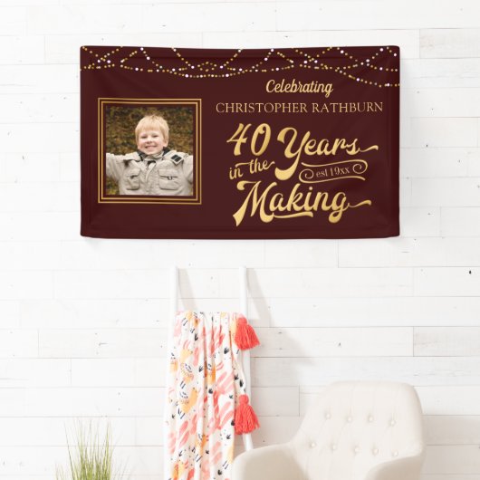 40歳 | 40年の編集色 横断幕 (インサイチュ)