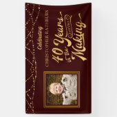 40歳 | 40年の編集色 横断幕 (縦)